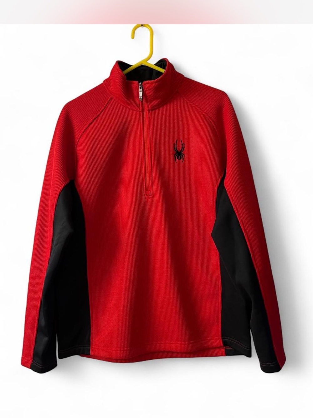 Spyder Red and Black Half-Zip Men’s Pullover